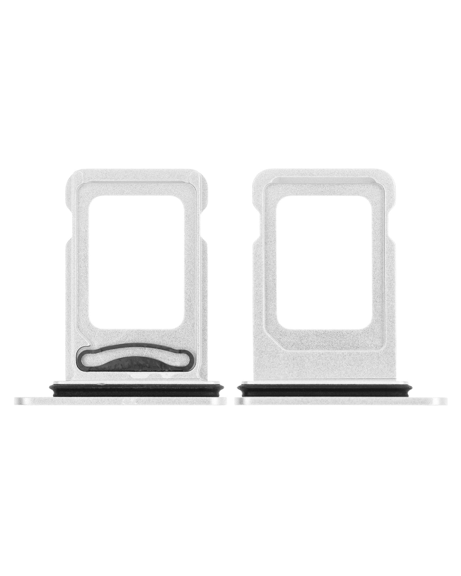 WHITE DUAL SIM CARD TRAY COMPATIBLE WITH IPHONE 12