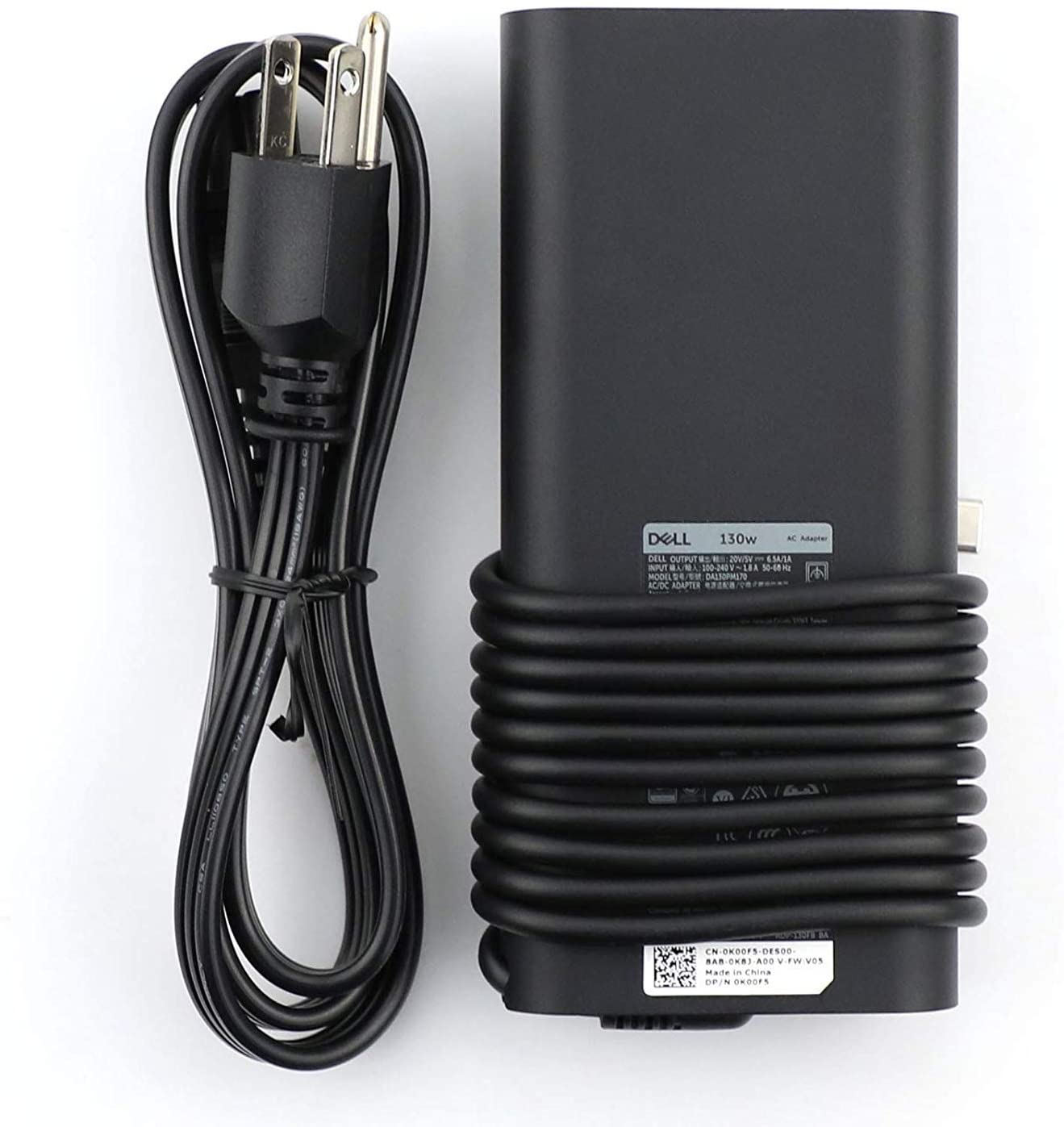 Dell Laptop Battery AC Adapter Power Charger 20V 6.5A 130W Type - C