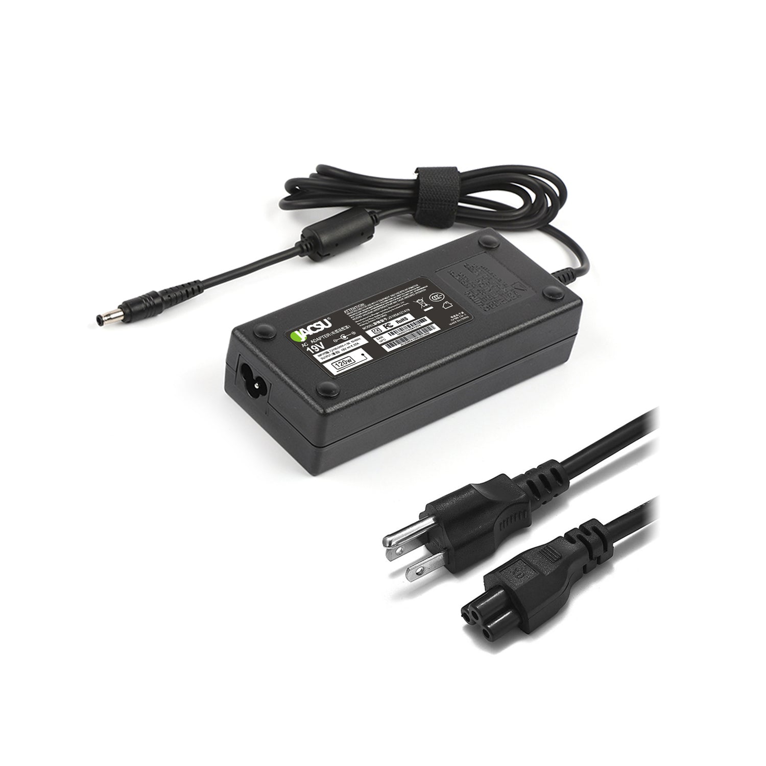Jacsu 120W 19V 6.32A 5.5X3.0mm AC Adapter/Charger For SAMSUNG Laptop ALL IN ONE SERIES,R70,R508,R560
