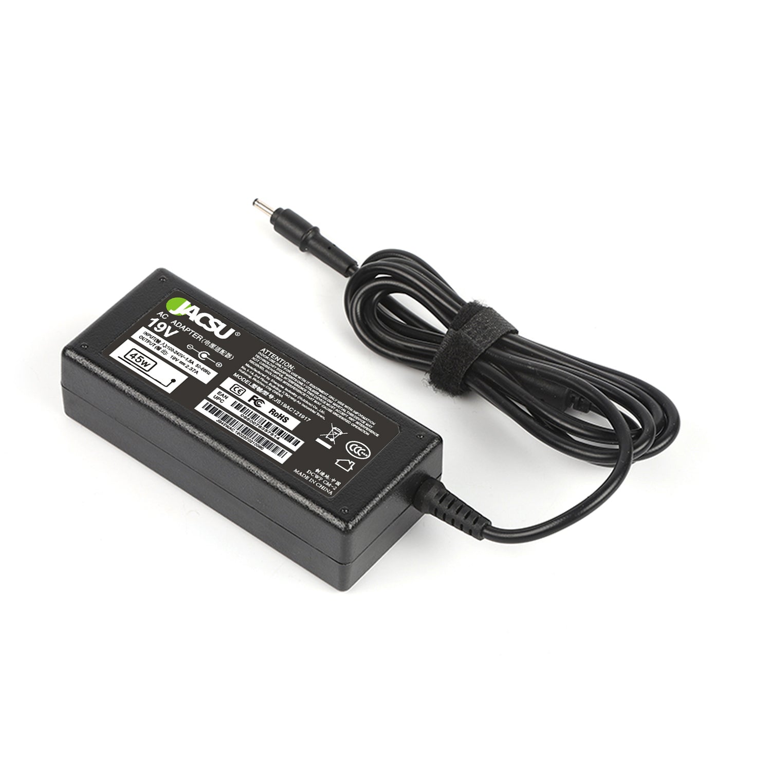 Jacsu 19V 2.37A 45W Pin Size 3.0x1.1 Laptop Ac Power Adapter Charger for Acer Aspire s7 391 V3-371 ES1-512-P84G