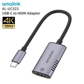 Type C to HDMI-compatible Cable HD 4k HDTV Cable Adapter Converter for MacBook Chromebook Samsung (UC523)