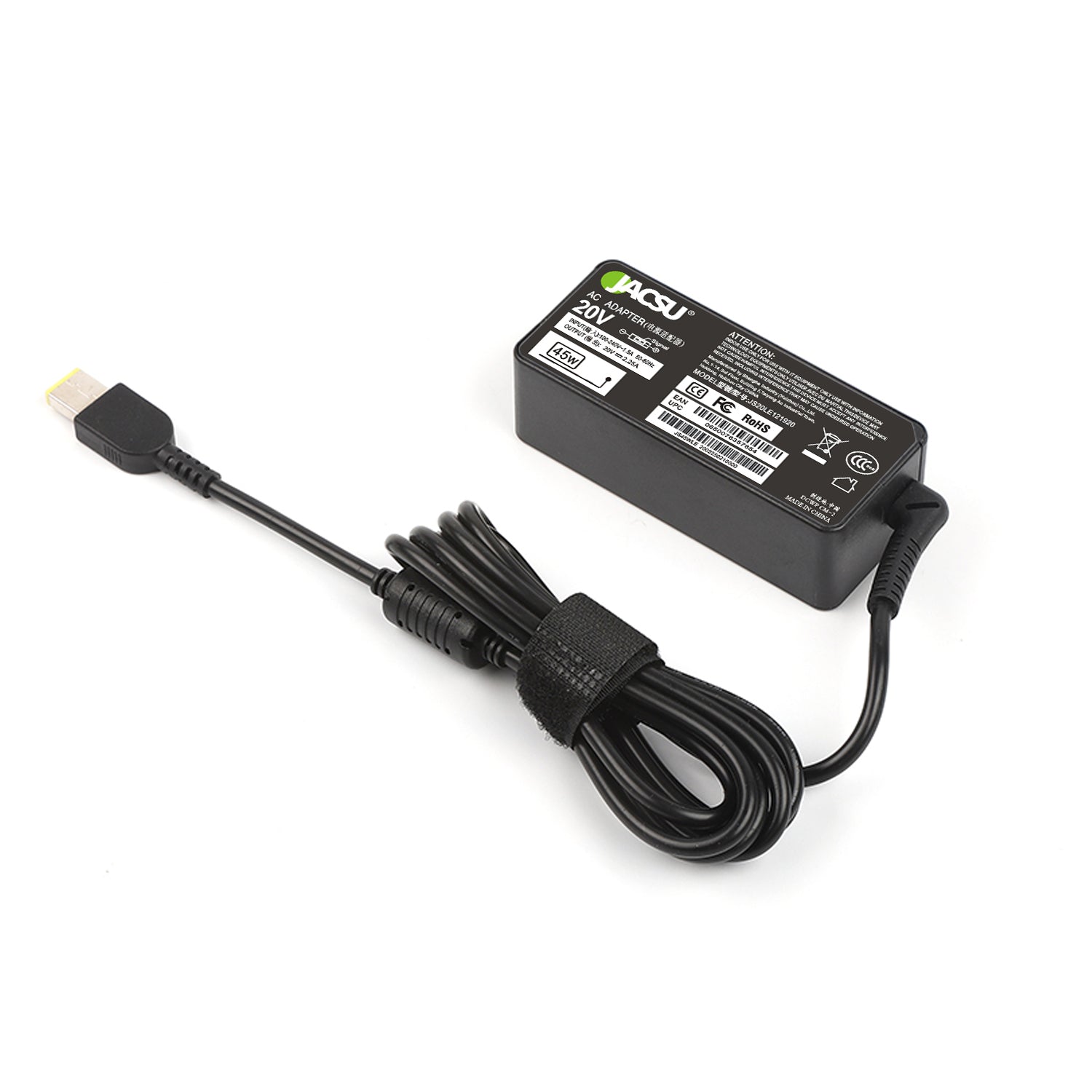 Jacsu 45W 20V 2.25A AC Type C Laptop Adapter Charger For Lenovo ADLX45NCC2A Yoga 910 910-13IKBIdeaPad Flex 2 3 G40 G