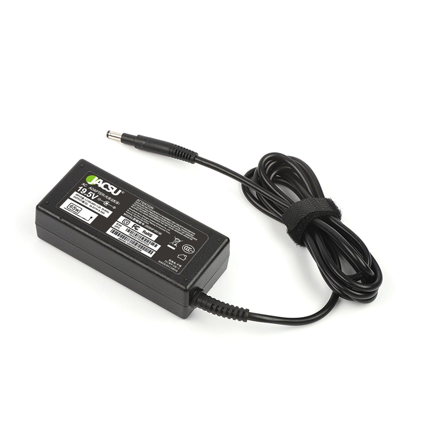 Jacsu 65W 19.5V 3.33A Pin 4.8 X 1.7mm AC Laptop Adapter/Charger for HP compaq 15-A000, Envy 13-1000