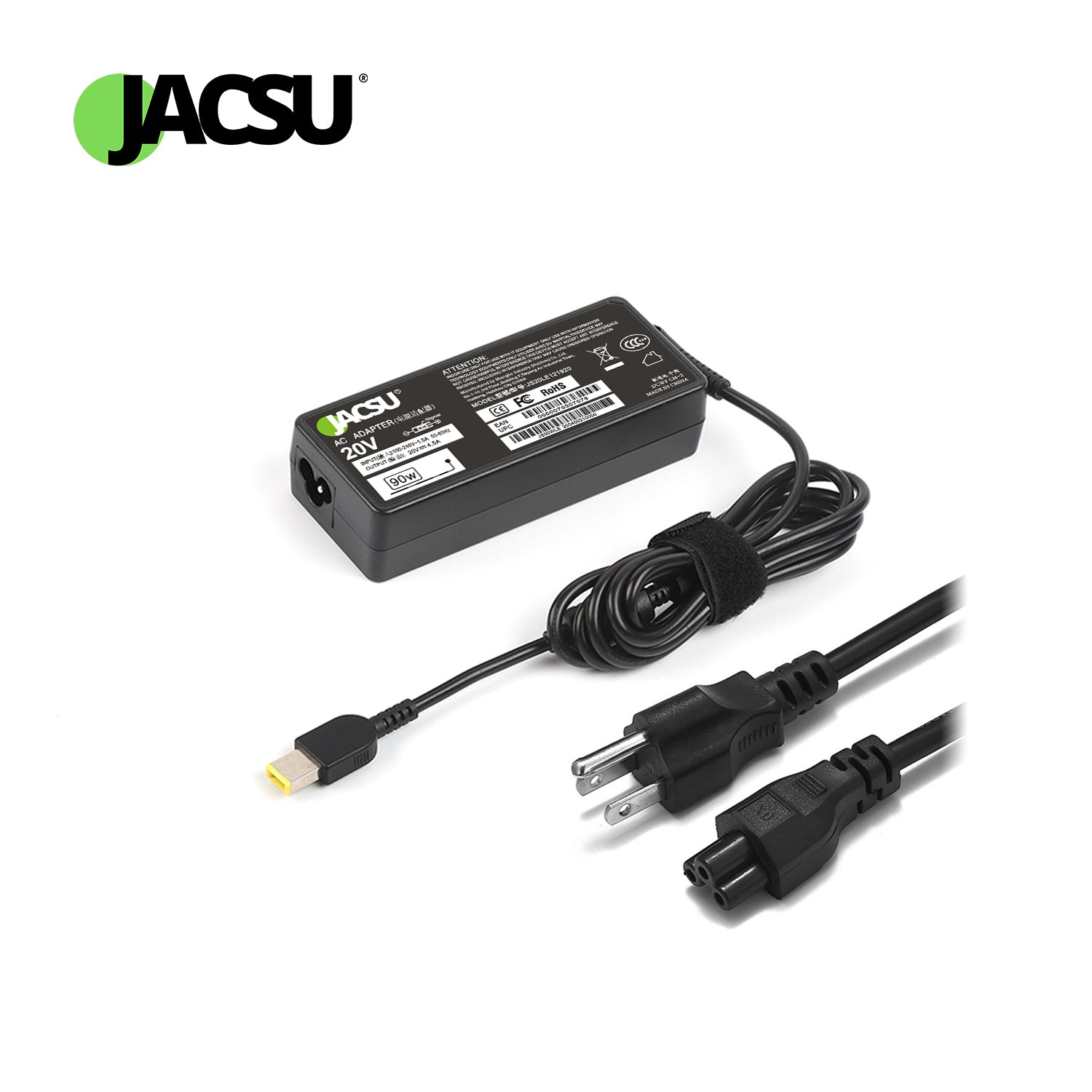 Jacsu 90W 20V 4.5A USB PIN AC Adapter Laptop Charger For G405s G500 G505 G510 Thinkpad E540 ADLX90NCC3A ADL