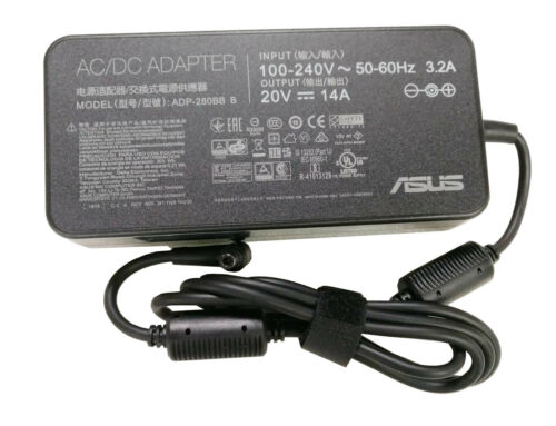 Asus Laptop AC Adapter Charger 20V 14A 280W (Plug Size: 6.0x3.7mm) For Asus ROG GX551QS