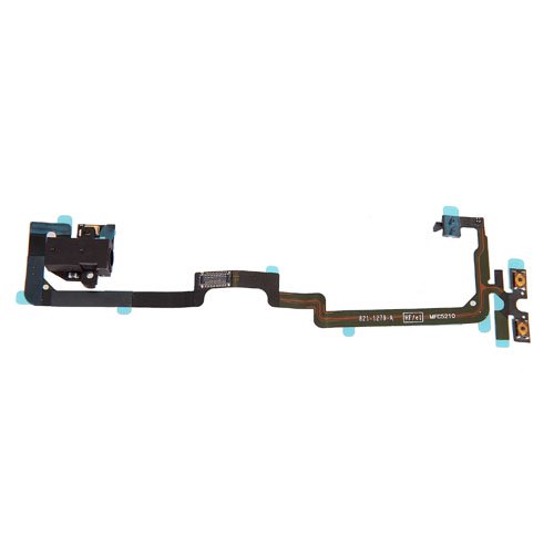 CDMA HEADPHONE JACK FLEX CABLE FOR IPHONE 4 - BLACK