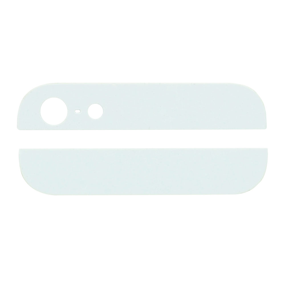 WHITE TOP AND BOTTOM GLASS COVER FOR IPHONE 5