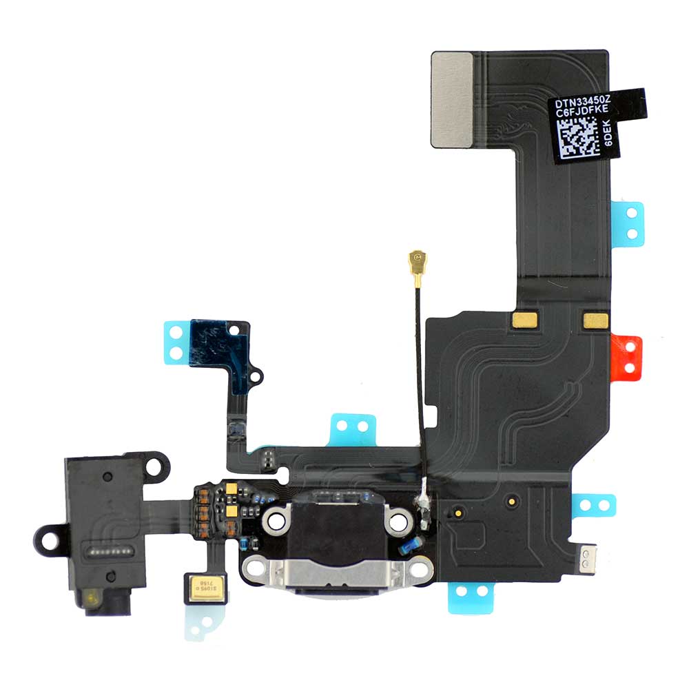 DOCK CONNECTOR FLEX CABLE FOR IPHONE 5C - BLACK