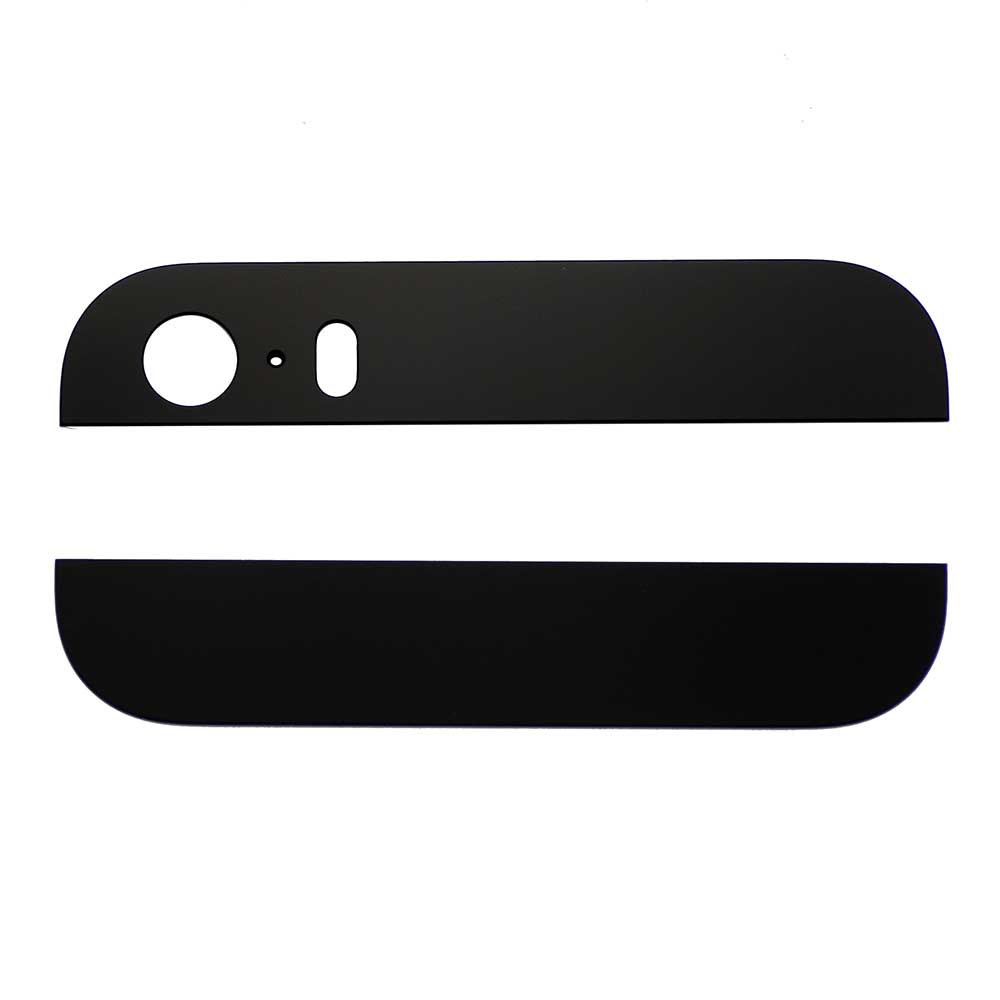 BACK GLASS COVER FOR IPHONE 5S - BLACK