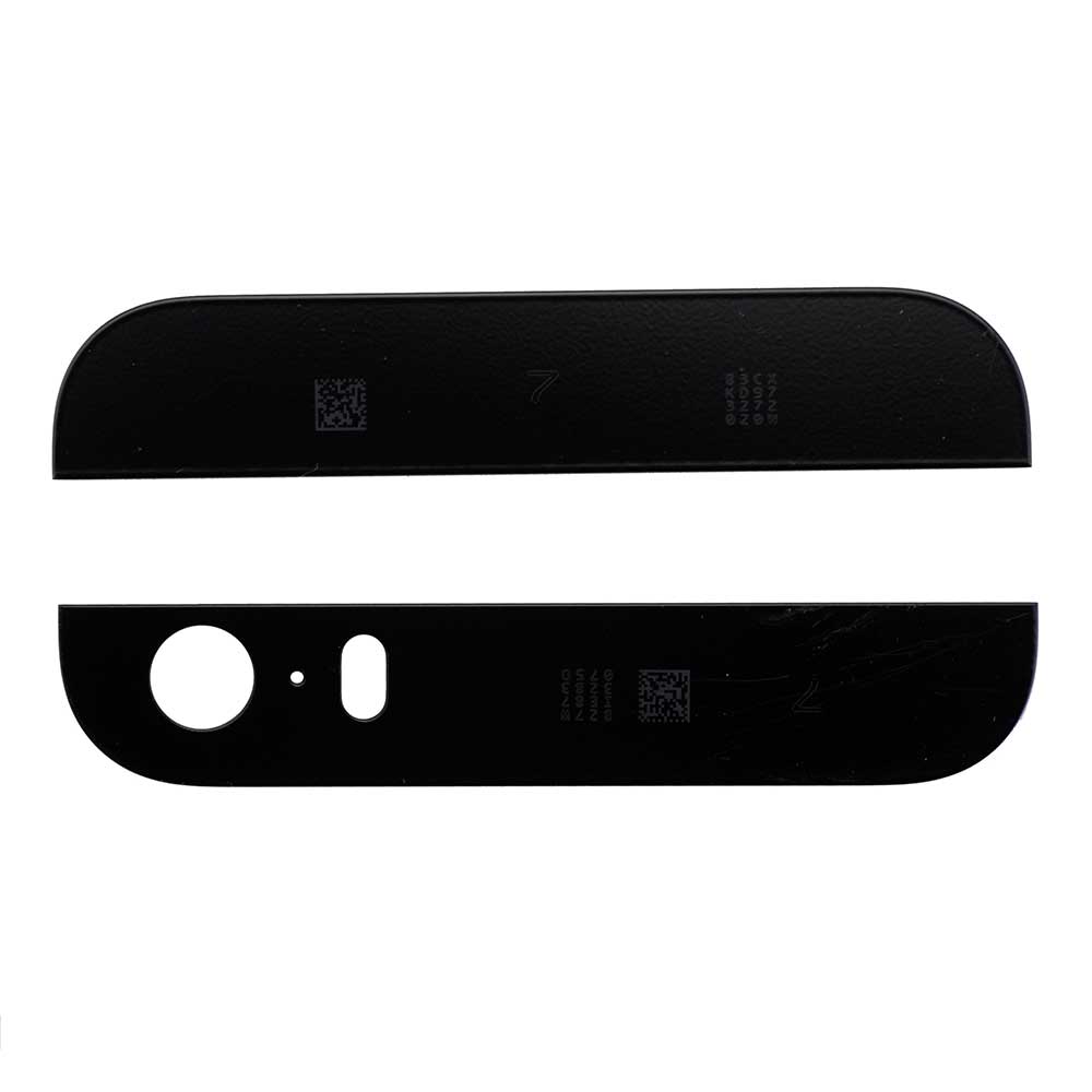 BACK GLASS COVER FOR IPHONE 5S - BLACK