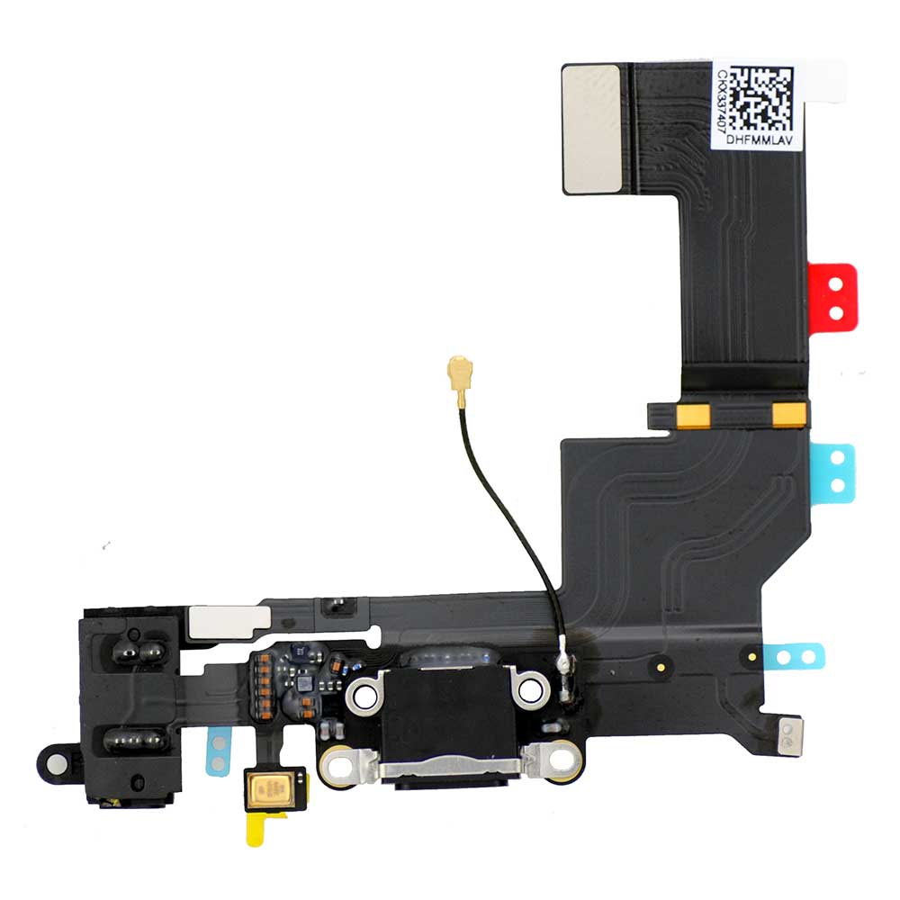 BLACK DOCK CONNECTOR FLEX CABLE  FOR IPHONE 5S