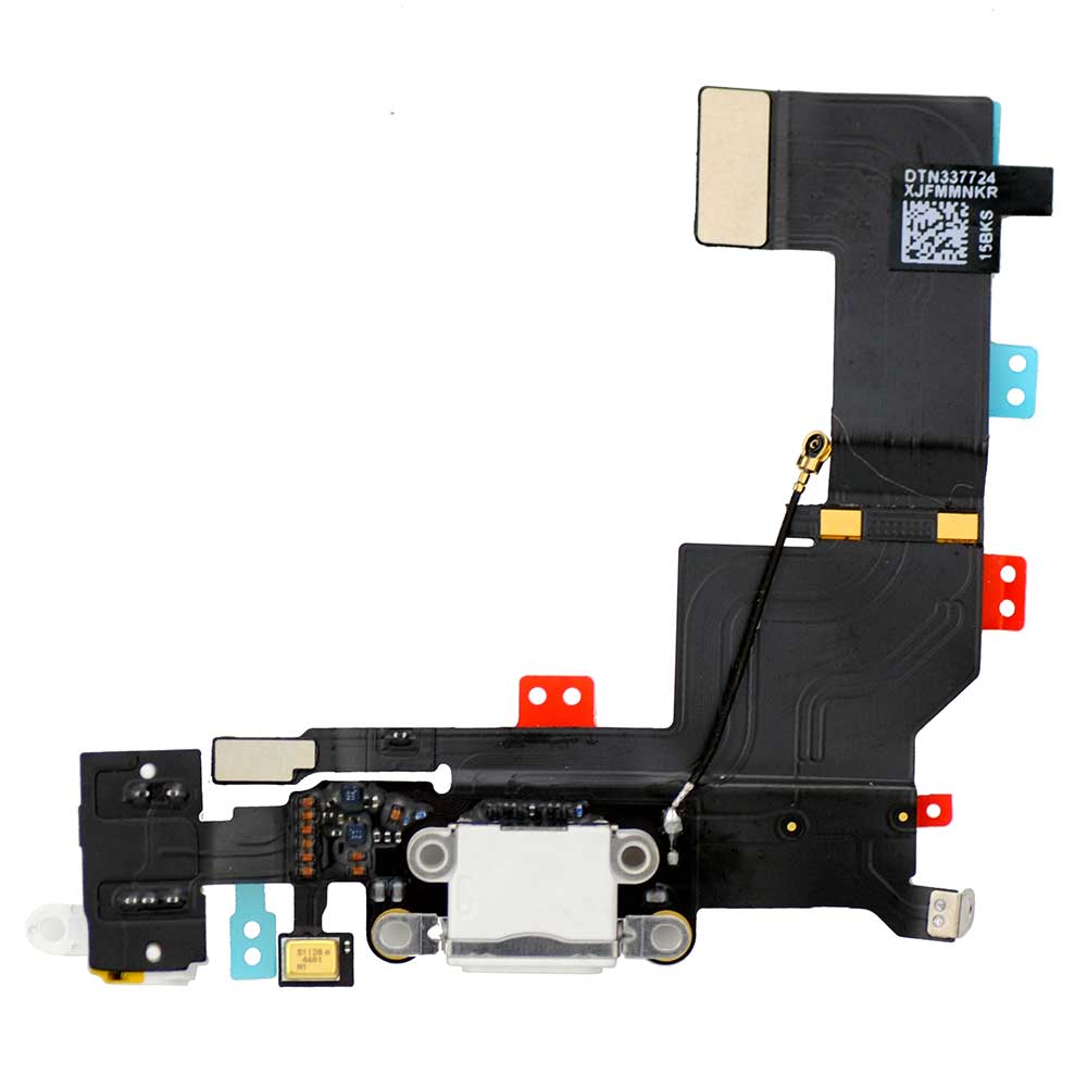 WHITE DOCK CONNECTOR FLEX CABLE  FOR IPHONE 5S
