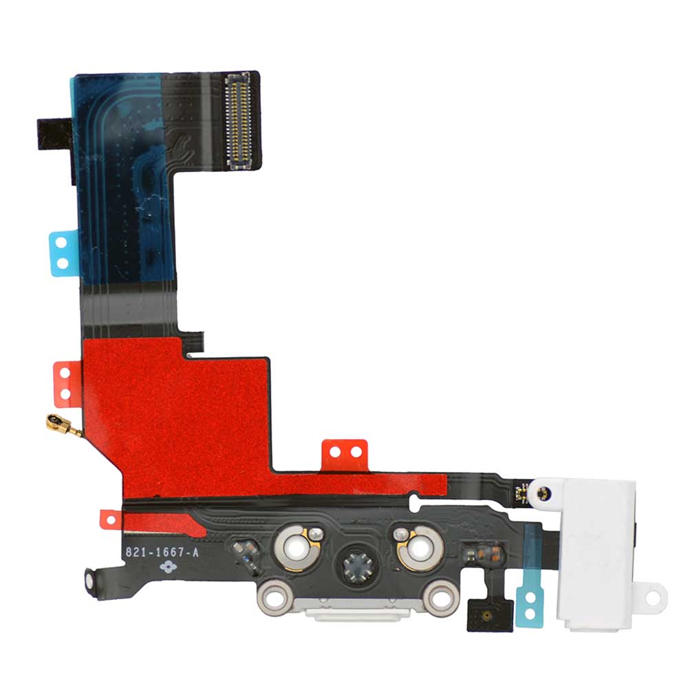 WHITE DOCK CONNECTOR FLEX CABLE  FOR IPHONE 5S