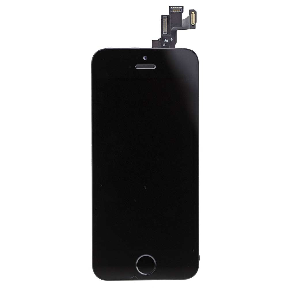 LCD SCREEN FULL ASSEMBLY WITH BLACK RING FOR IPHONE 5S- BLACK
