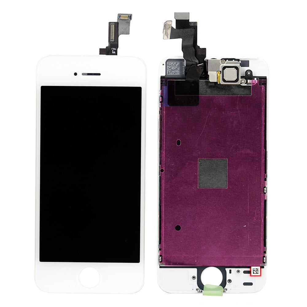 LCD SCREEN FULL ASSEMBLY WITHOUT HOME BUTTON FOR IPHONE 5S- WHITE