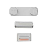 SIDE BUTTONS SET FOR IPHONE 5S/SE - SILVER