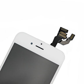 WHITE LCD SCREEN FULL ASSEMBLY WITH GOLD RING FOR IPHONE 6