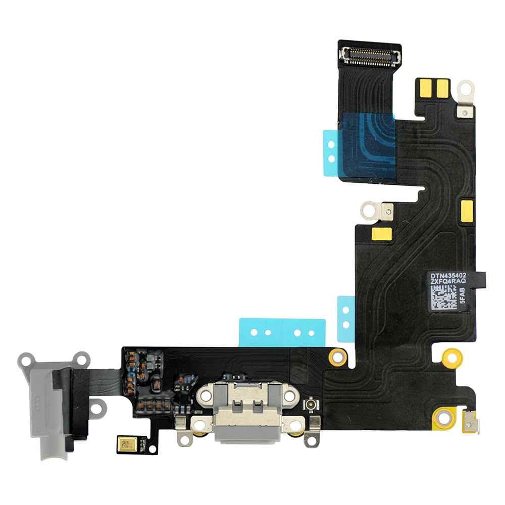 DARK GRAY HEADPHONE JACK WITH CHARGING CONNECTOR FLEX CABLE FOR IPHONE 6 PLUS