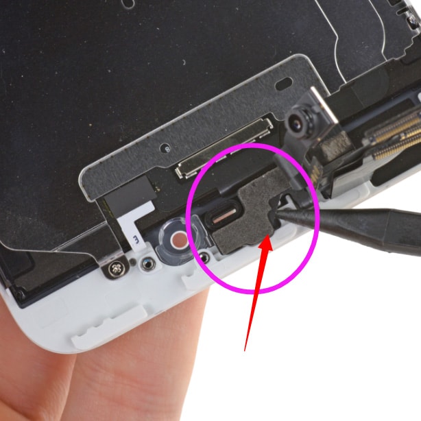 AMBIENT LIGHT SENSOR FOAM SPACER ON CONNECTOR 1 DOT FOR IPHONE 6 PLUS
