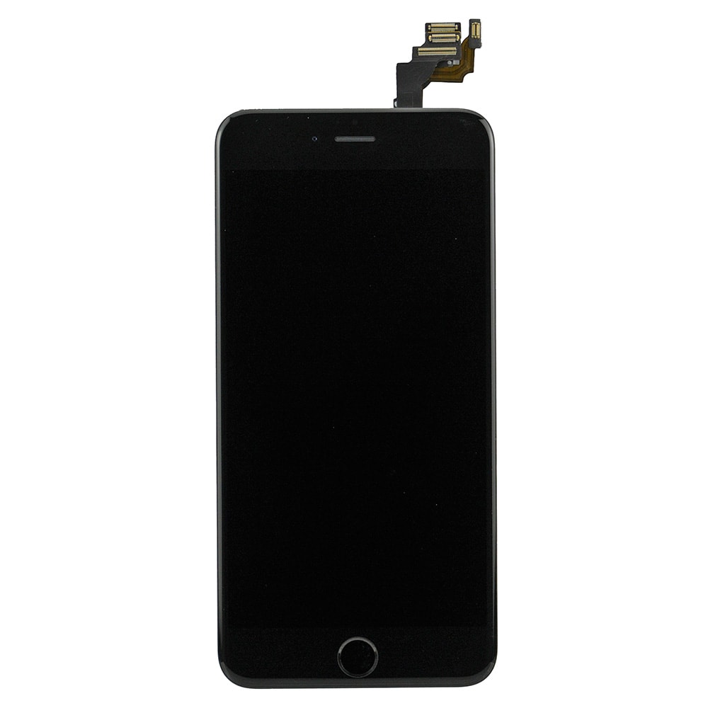 BLACK LCD SCREEN FULL ASSEMBLY WITH BLACK RING FOR IPHONE 6 PLUS