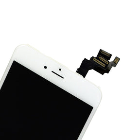 WHITE LCD SCREEN FULL ASSEMBLY WITH GOLD RING FOR IPHONE 6 PLUS