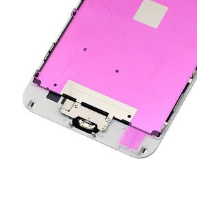 WHITE LCD SCREEN FULL ASSEMBLY WITH SLIVER RING FOR IPHONE 6 PLUS