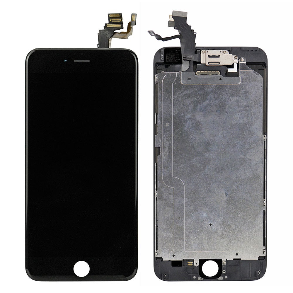 BLACK LCD SCREEN FULL ASSEMBLY WITHOUT HOME BUTTON FOR IPHONE 6 PLUS