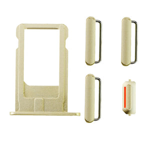 GOLD SIDE BUTTONS SET WITH SIM TRAY FOR IPHONE 6 PLUS