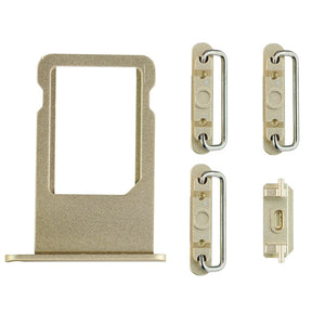 GOLD SIDE BUTTONS SET WITH SIM TRAY FOR IPHONE 6 PLUS