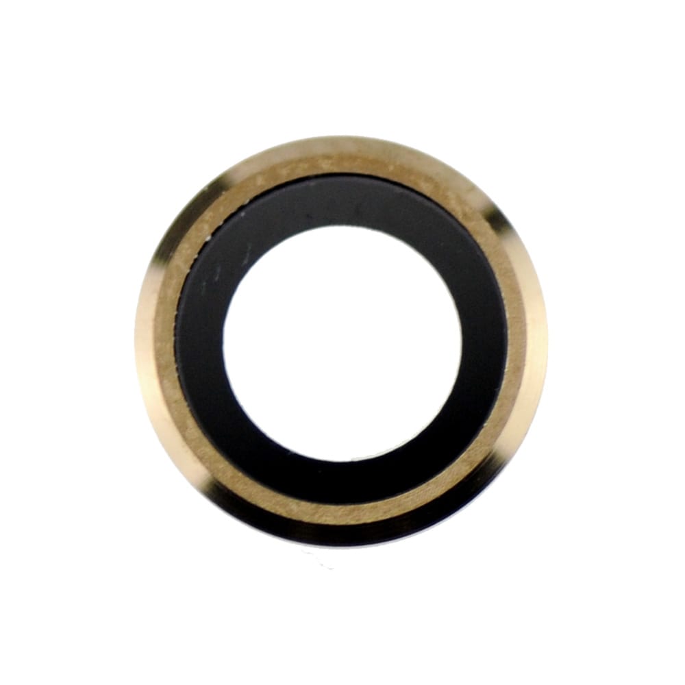 GOLD REAR CAMERA HOLDER WITH LENS FOR IPHONE 6/6S