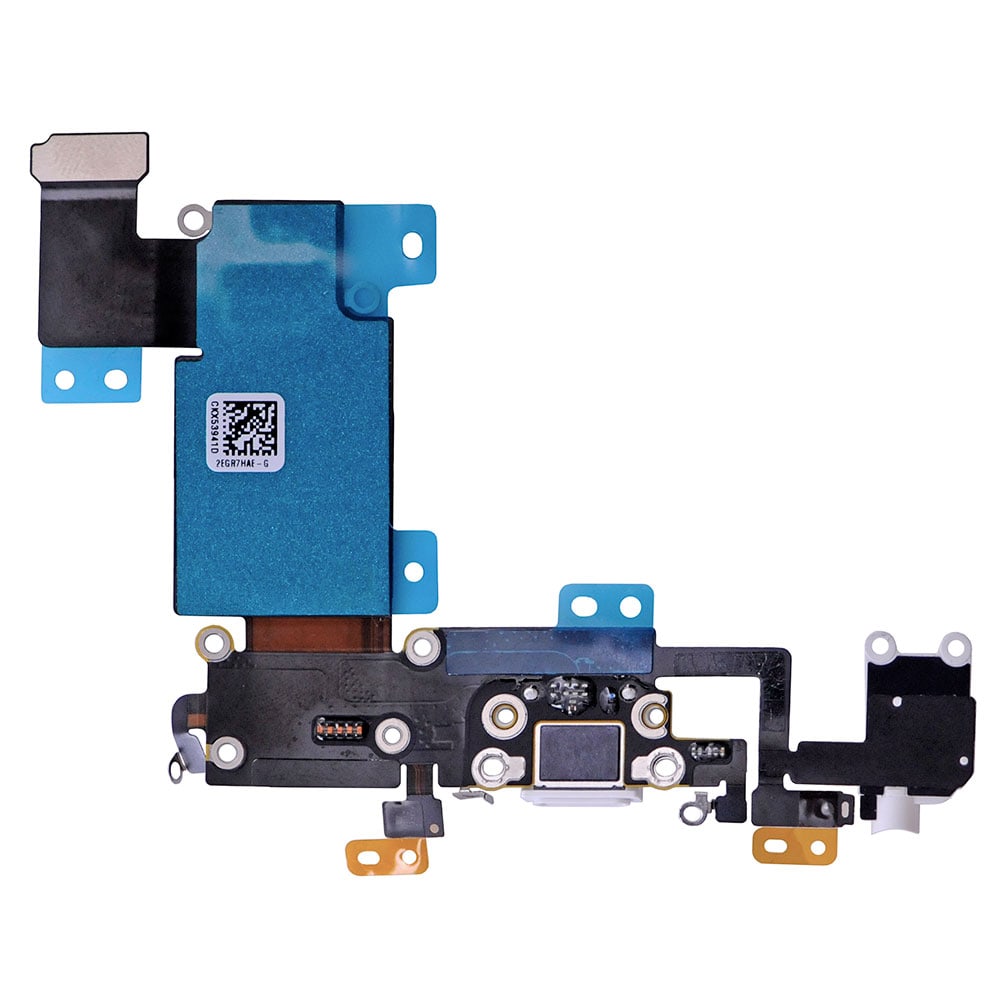 WHITE HEADPHONE JACK WITH CHARGING CONNECTOR FLEX CABLE FOR IPHONE 6S PLUS