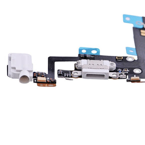 WHITE HEADPHONE JACK WITH CHARGING CONNECTOR FLEX CABLE FOR IPHONE 6S PLUS