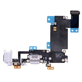 WHITE HEADPHONE JACK WITH CHARGING CONNECTOR FLEX CABLE FOR IPHONE 6S PLUS