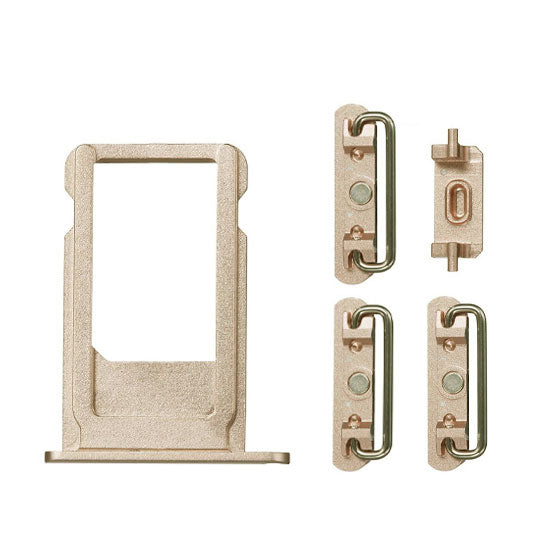 GOLD SIDE BUTTONS SET WITH SIM TRAY FOR IPHONE 6S