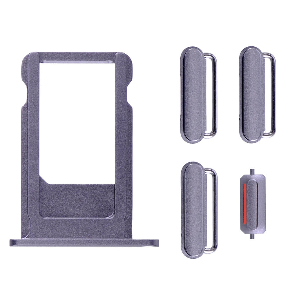 GREY SIDE BUTTONS SET WITH SIM TRAY FOR IPHONE 6S PLUS