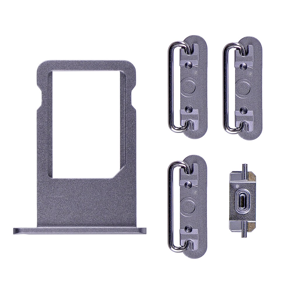 GREY SIDE BUTTONS SET WITH SIM TRAY FOR IPHONE 6S PLUS