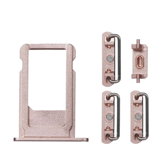 ROSE SIDE BUTTONS SET WITH SIM TRAY FOR IPHONE 6S PLUS