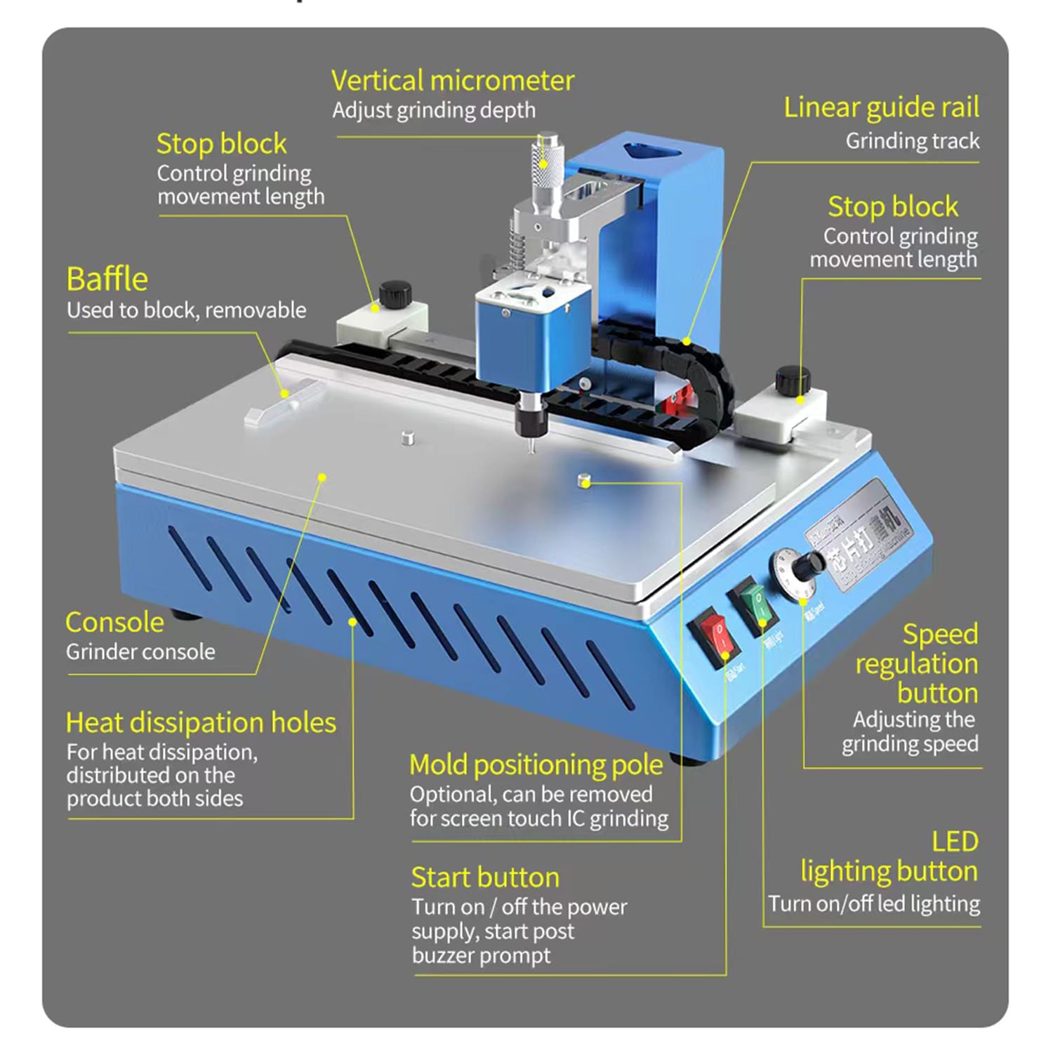 JC AIXUN INTELLIGENT BGA CHIP GRINDER