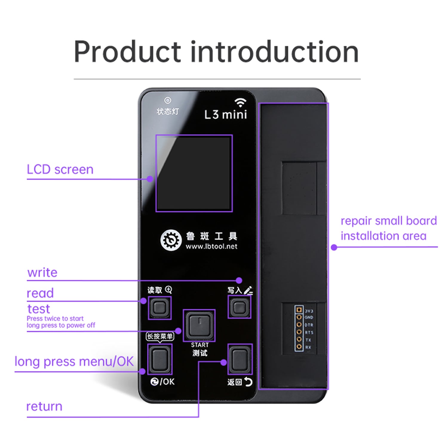 LUBAN L3 MINI INTELLIGENT REPAIR PROGRAMMER FOR PHONE 6-13PROMAX