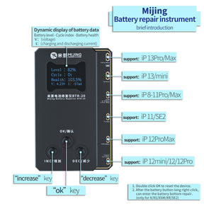 MIJING BTR-20 BATTERY REPAIR INSTRUMENT FOR IPHONE 8-13PROMAX