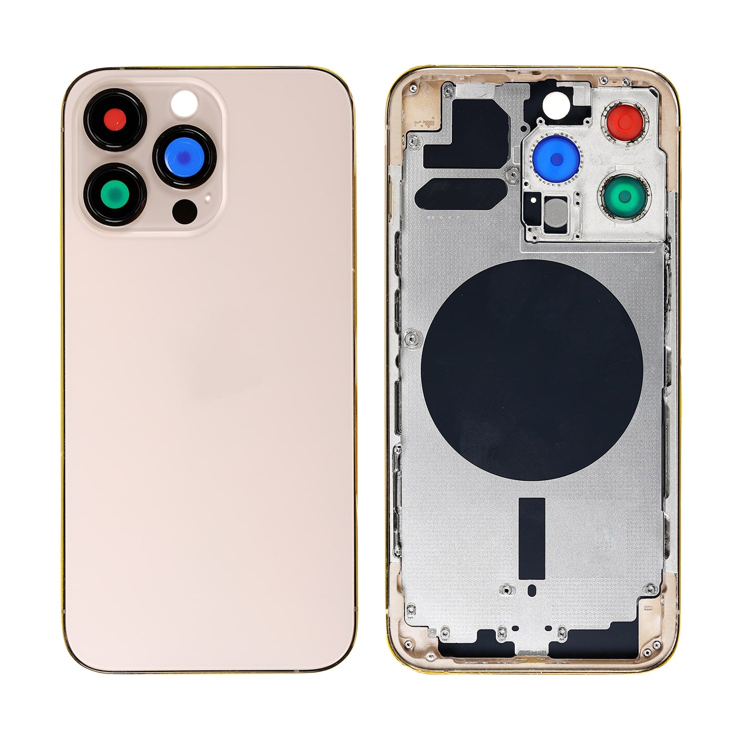 GOLD REAR HOUSING WITH FRAME FOR IPHONE 13 PRO