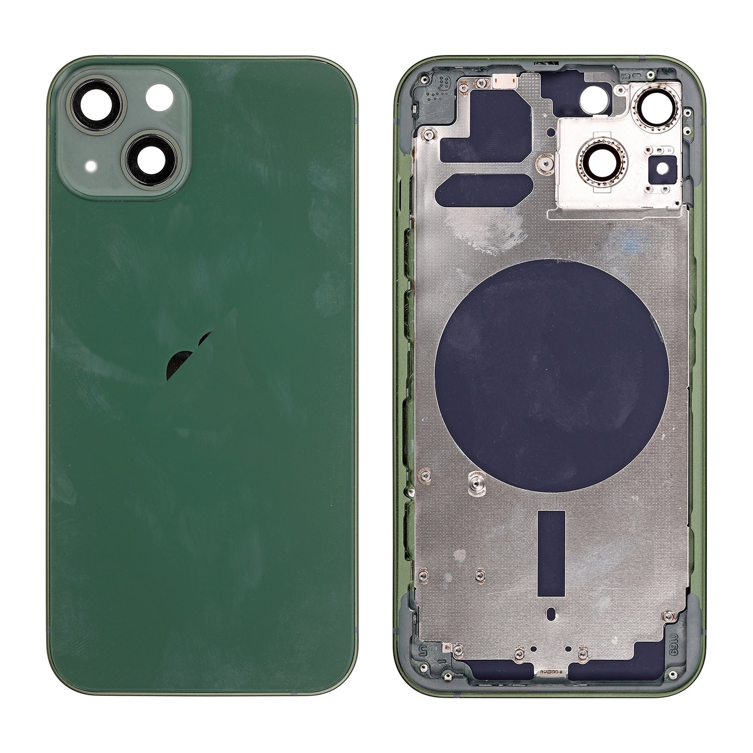 ALPINE GREEN REAR HOUSING WITH FRAME  FOR IPHONE 13